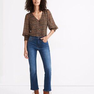 MADEWELL cali demi-boot jeans in Lockwood Wash (sz27)